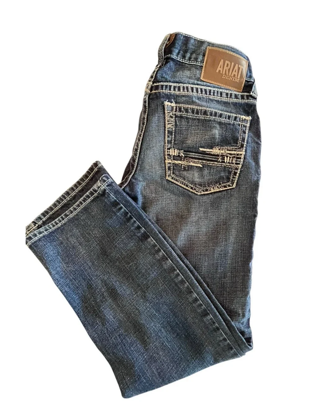 ARIAT M4 Jeans Mens Tag Sz 28/32  Low Rise Stretch  Adkins Boot Cut Jean 3051.6